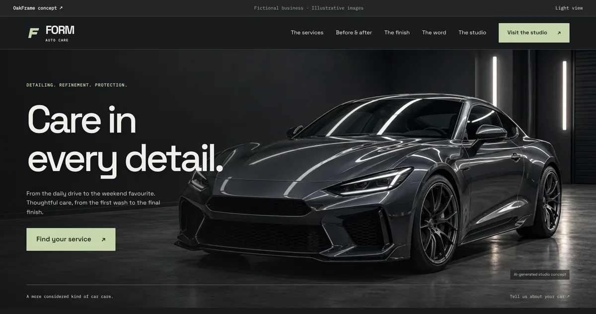 FORM Auto Care concept